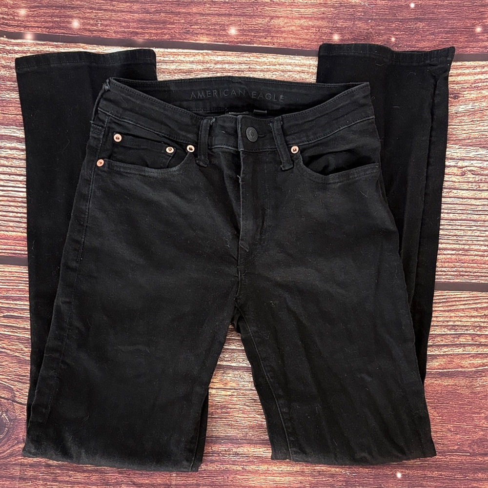 American Eagle Outfitters Men's Black Original Bootcut Jeans 28x32
